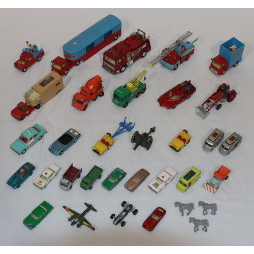 727 - A quantity of various Dinky and other cars, lorries etc. including Spectrum Patrol Car, Merriweather... 