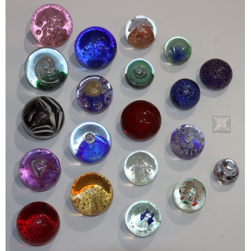 120 - 20 various round bulbous shaped paperweights, largest 9cm high