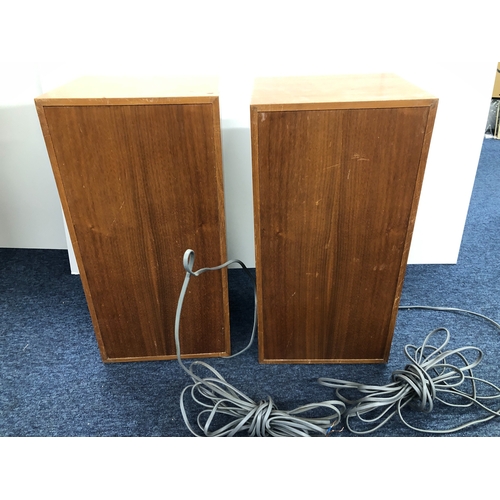 3065 - NOT HELD BY PFW. A pair of Mission 770 speakers, 30cm wide, 27cm deep, 60cm high, with cables (not t... 