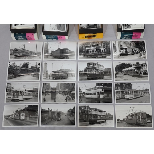 6010 - 280+ AD Packer, R Elliot etc. black and white photographs of buses and trams