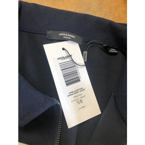 6016 - 4 as new men's tops, all with retail tags. 2 River Island Long Sleeve Slim Fit Smart Twill Funnel Ne... 