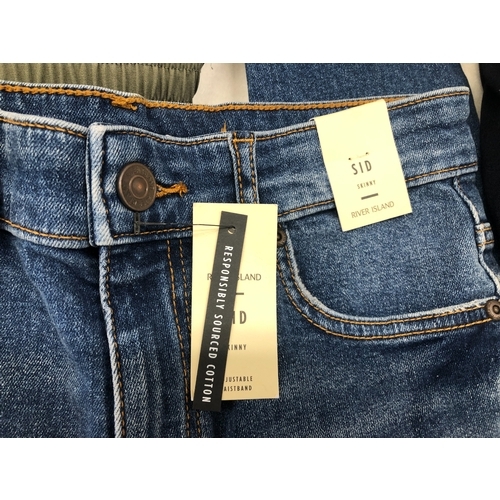 6020 - An Abercrombie & Fitch khaki ladies jumpsuit, size L, a pair of ladies Arne pleated drawstring navy ... 