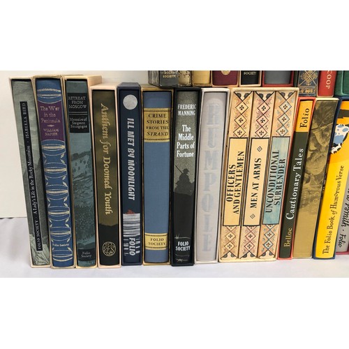 6024 - A quantity of Folio Society books with sleeves (2 sleeves missing), including, Cautionary Tales, Hum... 