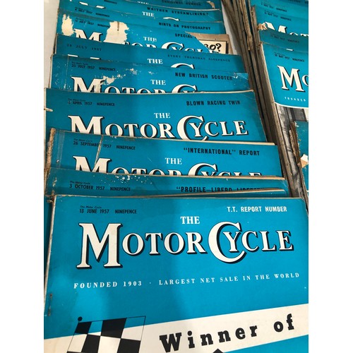 6025 - A large collection of Motorcycle magazines, earliest8th September 1949 to 1993.