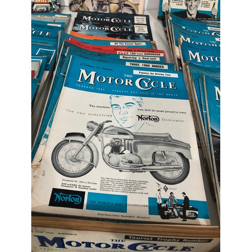 6025 - A large collection of Motorcycle magazines, earliest8th September 1949 to 1993.