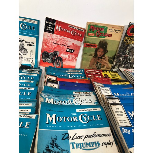 6025 - A large collection of Motorcycle magazines, earliest8th September 1949 to 1993.