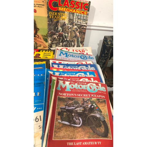 6025 - A large collection of Motorcycle magazines, earliest8th September 1949 to 1993.