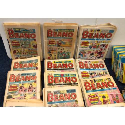 6027 - A large collection of Beano comics dating from 1986, 1987, 1988, 1989, 1990, 1991, a quantity of Com... 