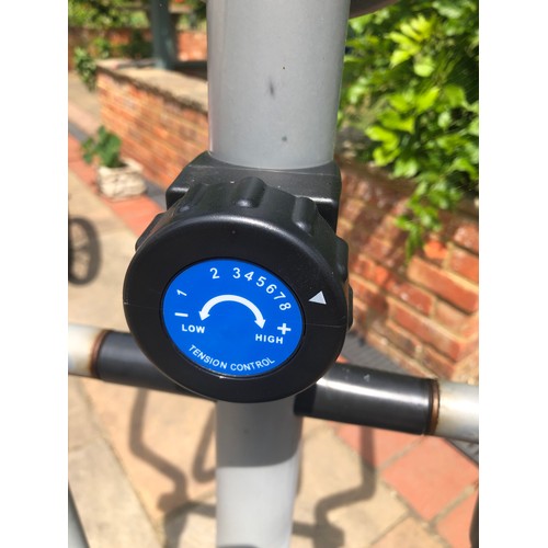 6030 - THIS ITEM IS NOT HELD BY PFW. A Pro-Fitness Exercise bike with adjustable seat, 143cm high overall, ... 