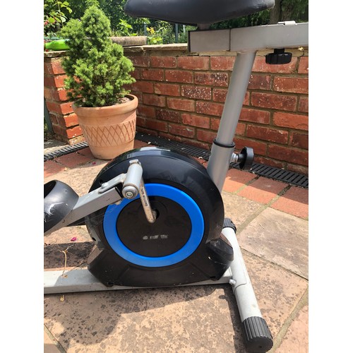 6030 - THIS ITEM IS NOT HELD BY PFW. A Pro-Fitness Exercise bike with adjustable seat, 143cm high overall, ... 