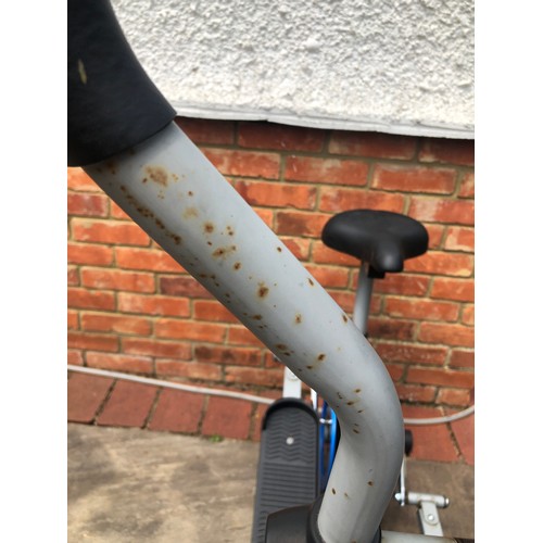 6030 - THIS ITEM IS NOT HELD BY PFW. A Pro-Fitness Exercise bike with adjustable seat, 143cm high overall, ... 