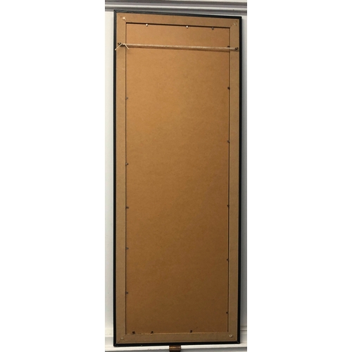 6012 - A black and white Muhamad Ali Pyramid Posters print in black frame, 98.5 x 38cm (Poster creased with... 