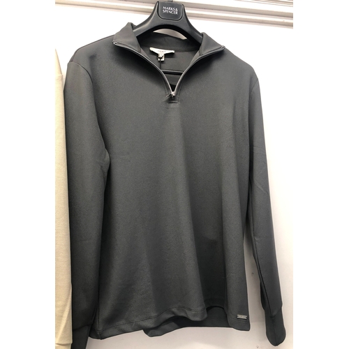 6016 - 4 as new men's tops, all with retail tags. 2 River Island Long Sleeve Slim Fit Smart Twill Funnel Ne... 