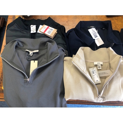 6016 - 4 as new men's tops, all with retail tags. 2 River Island Long Sleeve Slim Fit Smart Twill Funnel Ne... 