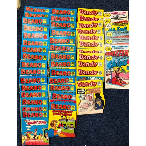 6027 - A large collection of Beano comics dating from 1986, 1987, 1988, 1989, 1990, 1991, a quantity of Com... 