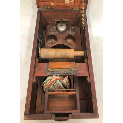 6038 - A Gledhill & Sons Ltd Patent Automatic Cash Till, 49cm long, 24.5cm wide, 18.5cm high (some brass fi... 