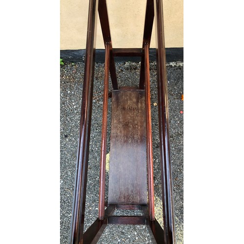 6046 - 2 towel rails, tallest,  89cm high, 27.5cm deep, 69.5cm wide, smaller rail, 78.5cm high, 70.5cm wide... 