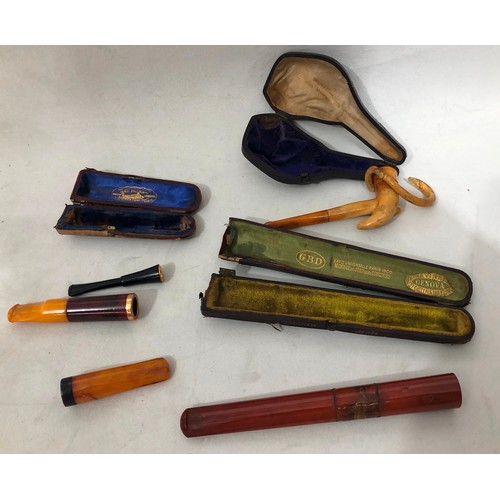 6049 - 7 various pipes, some cased, all a/f.