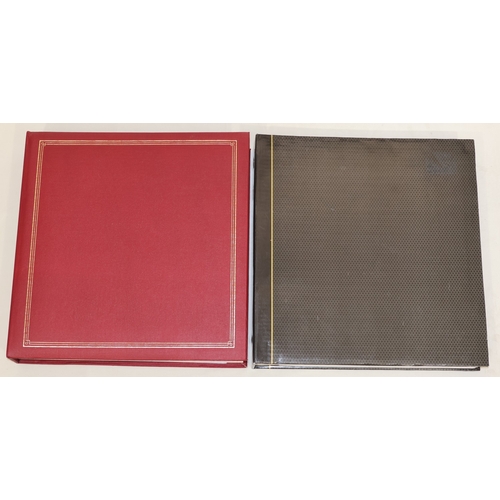 606 - 2 large albums of topographical artistic coloured cards, by Raphael Tuck, etc.