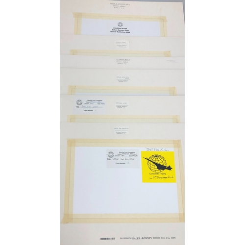 6130 - A portfolio of 16 coloured coastal photographs by Graham Habbin, all labelled to reverse