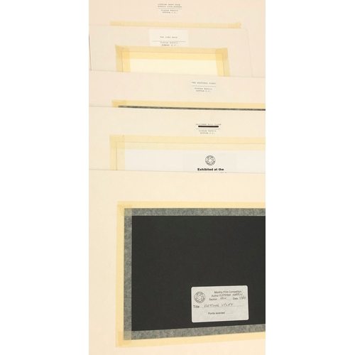 6130 - A portfolio of 16 coloured coastal photographs by Graham Habbin, all labelled to reverse