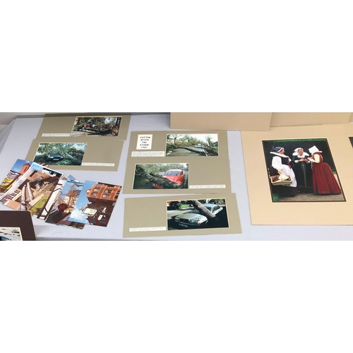 6134 - A portfolio of coloured photographs, mostly  by Graham Habbin, some labelled to reverse