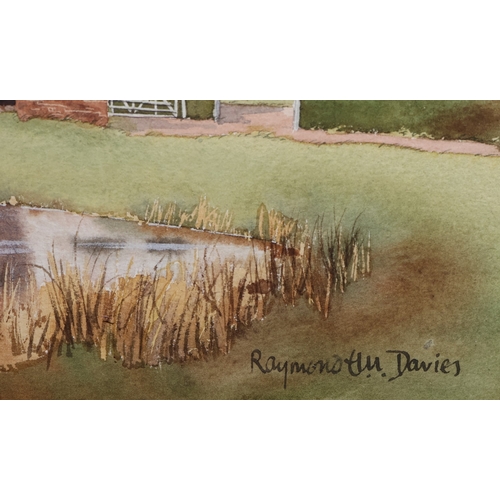 106 - Raymond E M Davies, watercolour, 22.5cm x 34cm, 