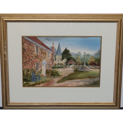 107 - Raymond E M Davies, watercolour, 22.5cm x 34cm, 