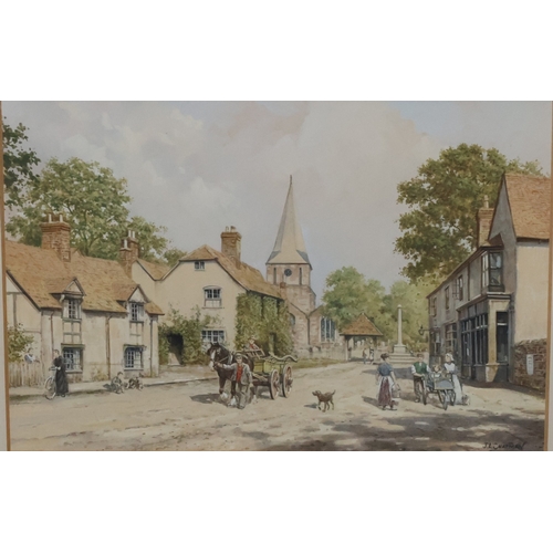 108 - J L Chapman, local watercolour, 18cm x 26cm, 