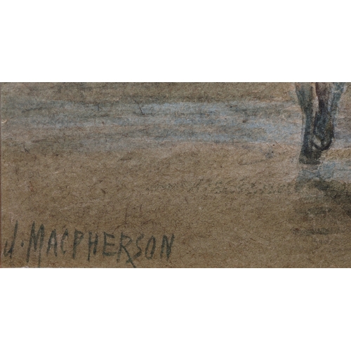 111 - John MacPherson (1865-1884), watercolour, 16.5cm x 26.5cm, 