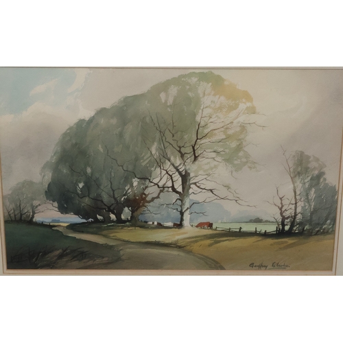 116 - Geoffrey Clarke, watercolour, 30cm x 44cm,  