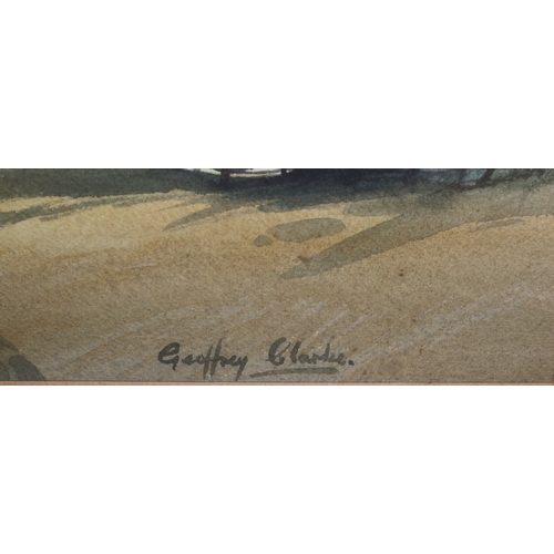 116 - Geoffrey Clarke, watercolour, 30cm x 44cm,  