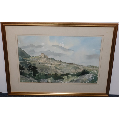 120 - Everington, Continental watercolour, 35.5cm x 54cm, 