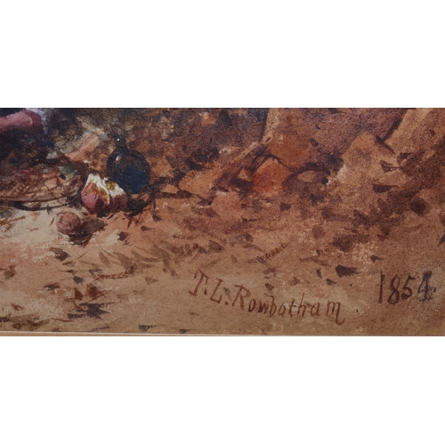 122 - Thomas Charles Leeson Rowbotham (British 1823-1875), watercolour, 26cm x 52cm, depicting Continental... 