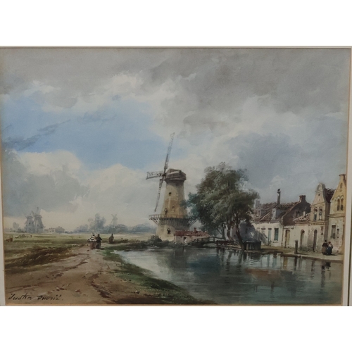 123 - Pierre Justin Ouvrie (French 1806-1879), watercolour, 23cm x 29cm, 