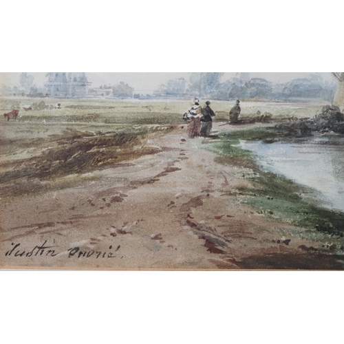 123 - Pierre Justin Ouvrie (French 1806-1879), watercolour, 23cm x 29cm, 