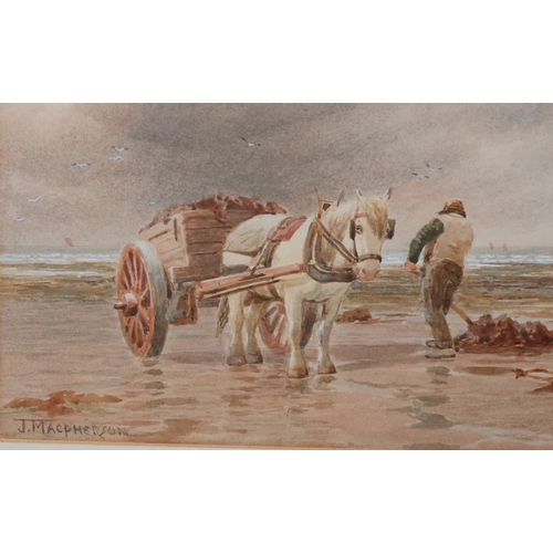 126 - John MacPherson (Exh. 1865-1884), watercolour, 16.5cm x 25cm, 