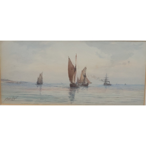 127 - Frank Dobson (1887-1963), pair of watercolours, 11.5cm x 24.5cm, 