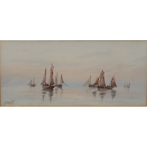 127 - Frank Dobson (1887-1963), pair of watercolours, 11.5cm x 24.5cm, 