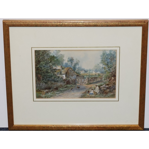 129 - Henry Raphael Oddy (Exh. 1882-1907), watercolour, 12.5cm x 20cm,  