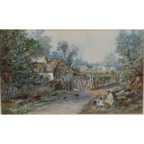 129 - Henry Raphael Oddy (Exh. 1882-1907), watercolour, 12.5cm x 20cm,  