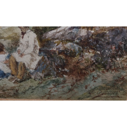 129 - Henry Raphael Oddy (Exh. 1882-1907), watercolour, 12.5cm x 20cm,  