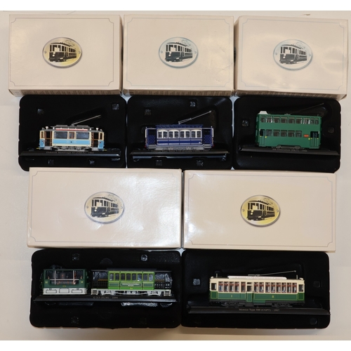 5 Editions Atlas die-cast models of trams (all boxed) (5)
