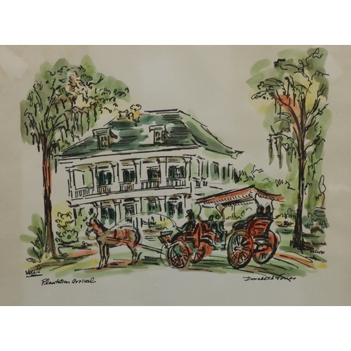 9143 - A set of 3 prints, 