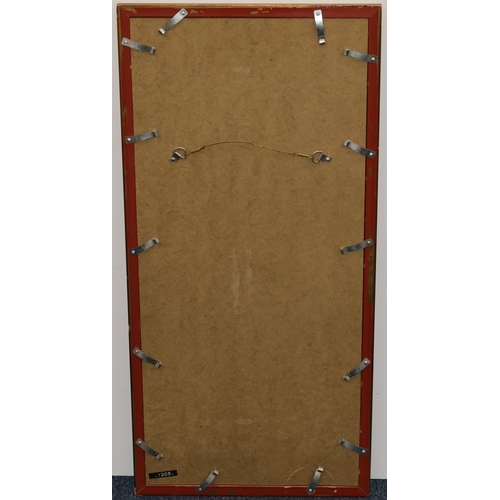 190 - A Continental watercolour, 55cm x 19cm, 