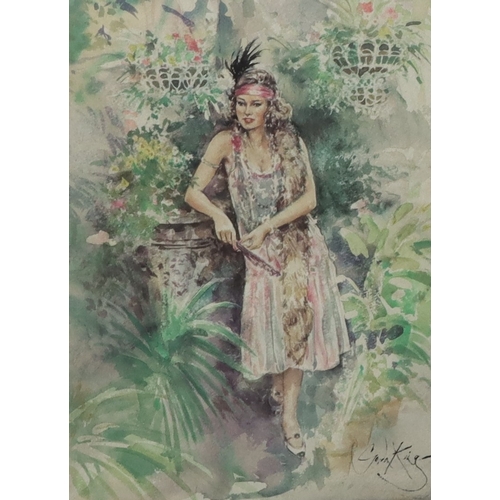 9190 - A pair of Gordon King limited edition prints, 41 x 28cm, in matching frames. (2)