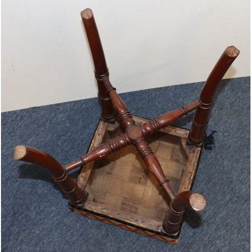 3001 - A small tilt-top table, top 53cm x 37.5cm, 70cm high (top not attached, marks to top and old woodwor... 