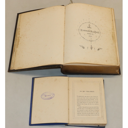 3014 - A leather bound Holy Bible, Oxford University Press, inscribed Hannah Redford May 24th, 1875 (wear t... 
