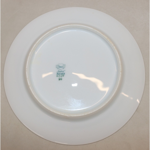3018 - A small Maling bowl, 12.5cm diameter, 8 Sevres side plates and 2 serving dishes (slight rubs to gilt... 