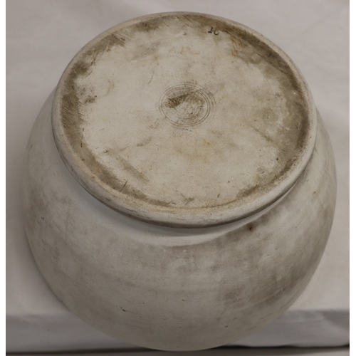 3032 - A large stone pestle and mortar, 29cm diameter, 15.5cm high, pestle, 31cm long.